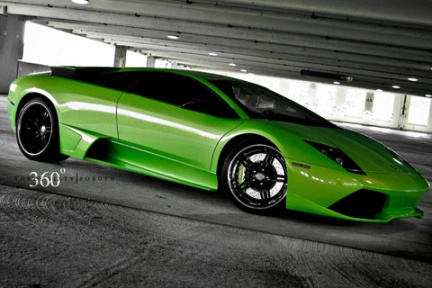 360 green sports car
