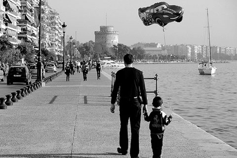 father and kid